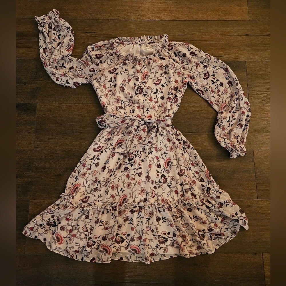 Eliza J Floral Print Long Sleeve Dress - SIZE 4 - Picture 7 of 16
